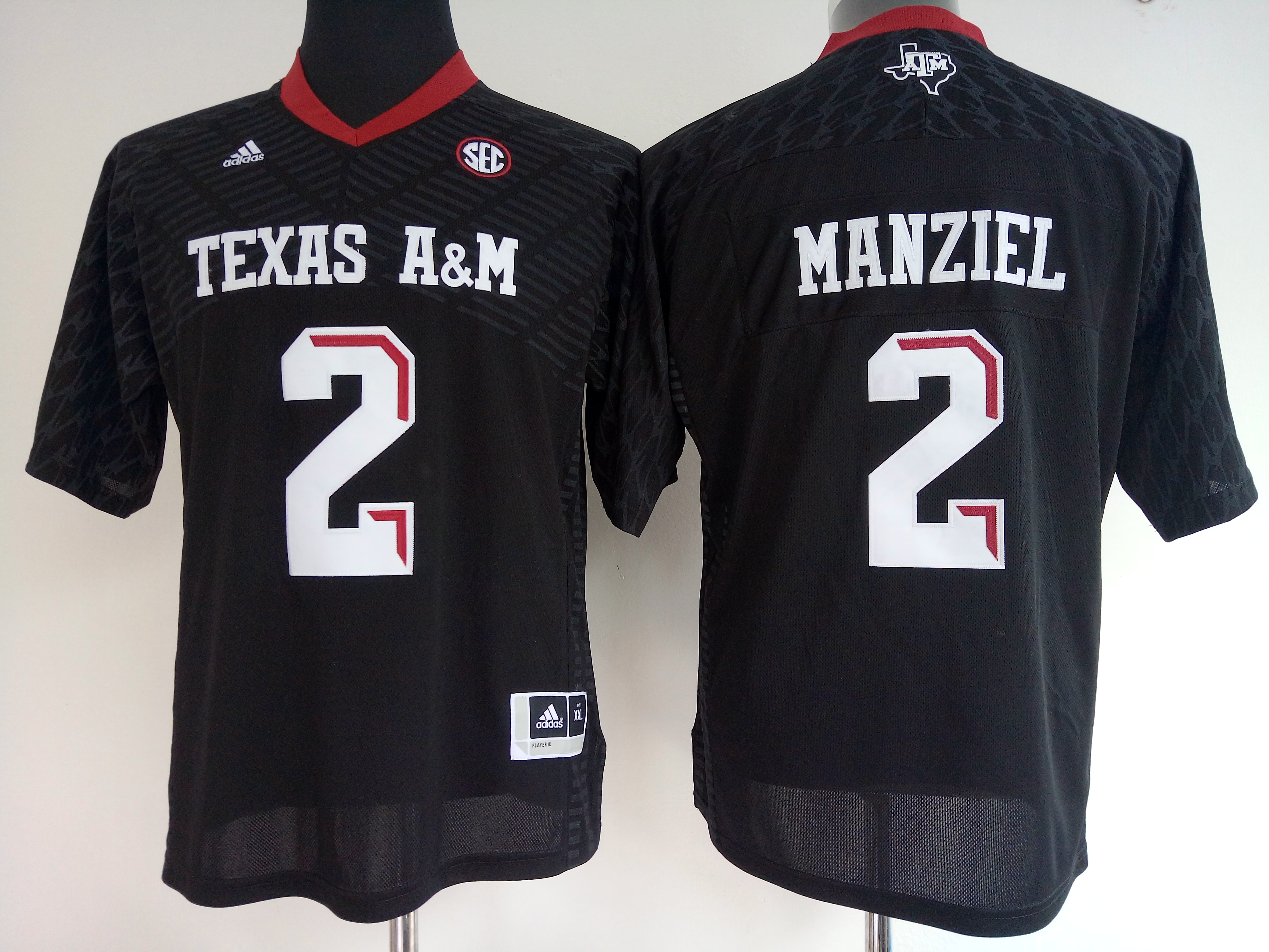 NCAA Womens Texas A&M Aggies Black #2 manziel jerseys->women nfl jersey->Women Jersey
